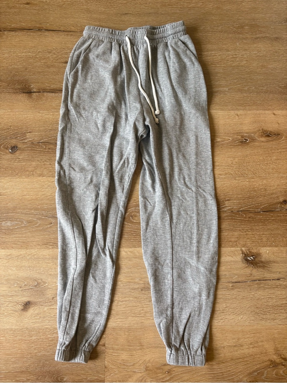 Gray Jogger Sweatpants with Pockets